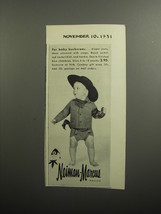 1951 Neiman-Marcus Diaper Jeans and Ranch Jacket Advertisement - £14.62 GBP