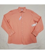 XL- 17-17.5 BAR III Slim Fit Apricot Stretch Untucked Fit Dress Shirt 48... - $34.65