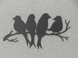 24&quot; x 12&quot; Birds Sitting On A Tree Branch Laser Cut Wood Wall Art Decor - £25.24 GBP