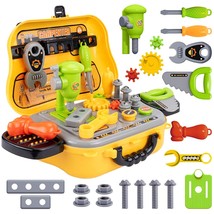 Kids Tool Sets For Boys Age 2-4 Childs Carpenter Preschool Fixing Tool - £26.67 GBP