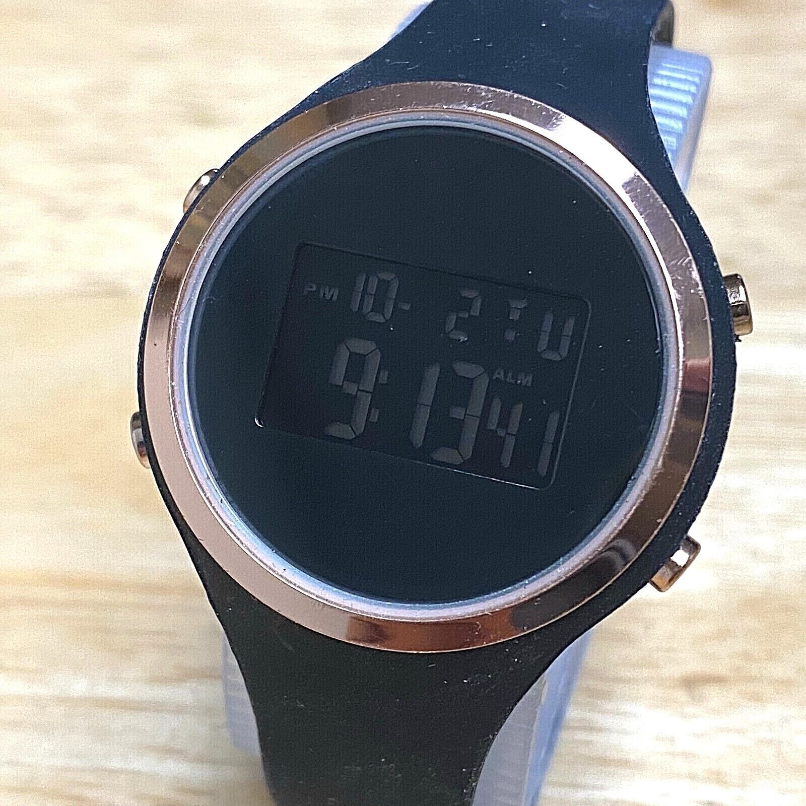 Unbranded Unisex Black Reverse LCD Digital Quartz Alarm Chrono Watch~New... - $11.96