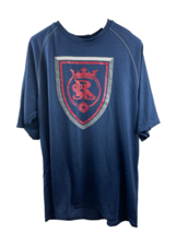 ﻿Adidas Mens Real Salt Lake Performance T-Shirt Navy Blue-Medium - £15.56 GBP