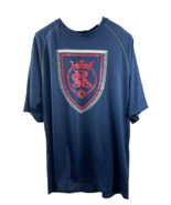 ﻿Adidas Mens Real Salt Lake Performance T-Shirt Navy Blue-Medium - $27.14 CAD
