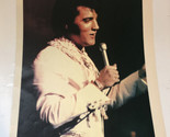 Elvis Presley Magazine Pinup On Stage In White Jumpsuit - $4.94