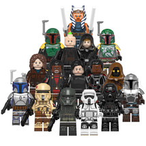 Star Wars The Mandalorian Ahsoka Luke The Book of Boba Fett 16pcs Minifigures - £21.62 GBP