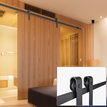 8Ft Sliding Barn Door Hardware Kit Hang Track Roller For Single Door - £83.56 GBP