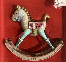 1 Enesco Treasury of Christmas Ornament 1987 Past Joy Rockin Horse Collection - $14.96