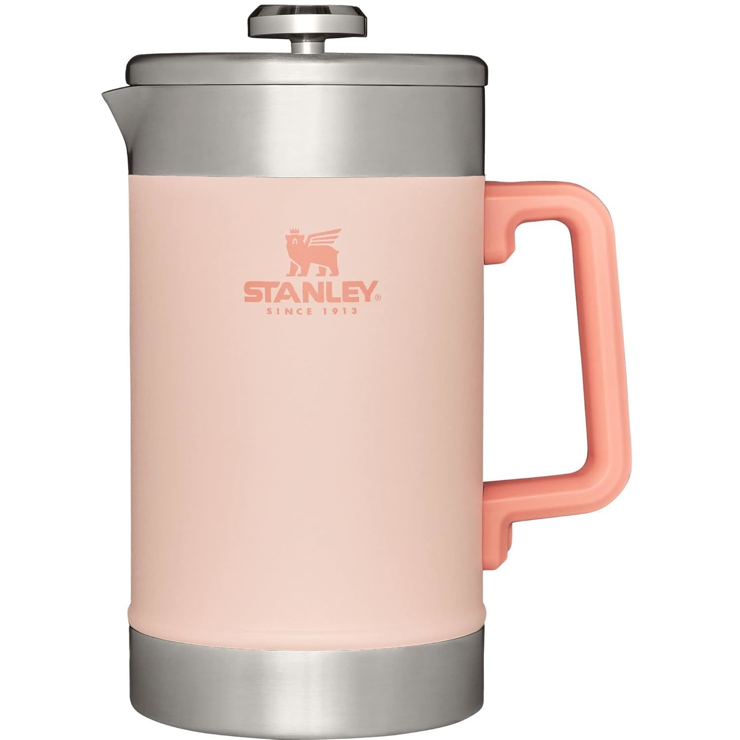 Stanley French Press 48oz with Double Vacuum Insulation, Stainless Steel Wide Mo