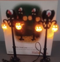 2001 Dept 56 Original Halloween Village Accessory Gothic Street Lamps #52961 - $15.00