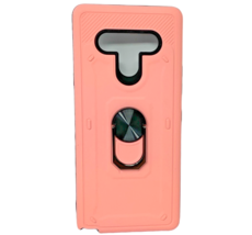 For LG Stylo 6 Shockproof Protective Ring Stand Case Pink - £6.38 GBP