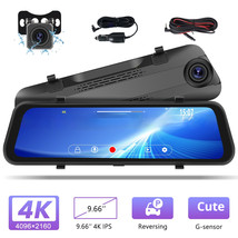 Streaming Media Touch HD Built-in Front Cameravideo 4K Resolutionrearview Mirror - £123.20 GBP