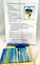 Simple Gesture Simple Sack Sewing Kit Blue/Yellow NEW - £11.01 GBP