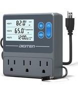 Digital Temperature Humidity Controller Pre-Wired Outlets for Mushroom, ... - $39.10