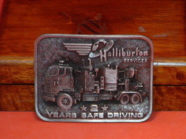 Pre-Owned Halliburton 2 Years Safe Driving Belt Buckle - $11.88