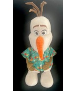 OLAF BUILD A BEAR WORKSHOP DISNEY FROZEN SNOW BAB PLUSH WITH HAWAIIAN SH... - $14.95