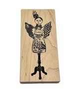 A Stamp in the Hand Co. &quot;Madame Paris&quot; R-2024 Large Rubber Stamp - £11.31 GBP