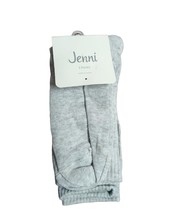 Jenni Women&#39;s 3 Pair Crew Socks, Shoe size 5-9 Sock size 9-11, Grey - £4.65 GBP