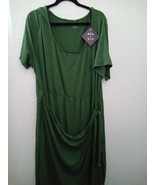 Ava &amp; Viv Women&#39;s Plus Size Green Faux Wrap Dress Size 3X - $27.44 CAD