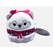 Squishmallow Gracelynn the Arctic Fox 4.5&quot; Christmas Holiday Plush Stuffed Anima - £13.34 GBP
