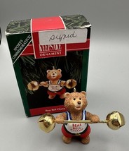 Ornament Hallmark  Bear Bell Champ Bells Jingle QX5071 1992 Signed Ed Seale - £4.61 GBP