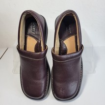 Womans Born Clogs Brown Leather Size 7.5 - £18.89 GBP