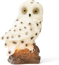 Owl Solar Light for Home and Outdoor Decor Owl Solar Powered Flickering LED Gard - £30.10 GBP