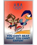 Looney Toons 1996 Olympics USA Road Runner Wilie Coyote Atlanta 4x6 Post... - £3.09 GBP