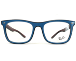 Ray-Ban Eyeglasses Frames RB7209-F 8213 Azure Blue Red Gray Asian Fit 55... - $84.14
