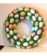 Easter Egg Wreath Decor Front Door decor - £27.37 GBP