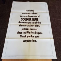 Soldier Blue 1970 Original Vintage Movie Poster One Sheet 70/262 - £23.35 GBP