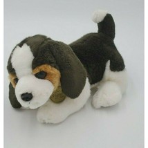 Miyoni By Aurora Stuffed Animal Dog 6 Inch Brown White Puppy Animal Toy - £15.81 GBP