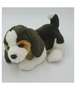 Miyoni By Aurora Stuffed Animal Dog 6 Inch Brown White Puppy Animal Toy - £15.93 GBP