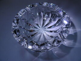 Saint Louis Clear Ashtray 7" diameter image 5