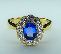 Kate Middleton Inspired lab created Sapphire Royal Engagement Ring - £36.19 GBP