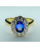 Kate Middleton Inspired lab created Sapphire Royal Engagement Ring - £35.39 GBP
