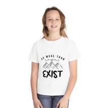 Youth Midweight Tee Do More Than Exist Print 100% Combed Cotton Classic ... - $26.78