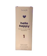 Benefit Hello Happy Flawless Brightening Foundation Shade 1 Fair Cool Fu... - $49.49