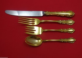 Georgian Rose Vermeil by Reed &amp; Barton Sterling Regular Size Setting(s) 4pc - £231.81 GBP