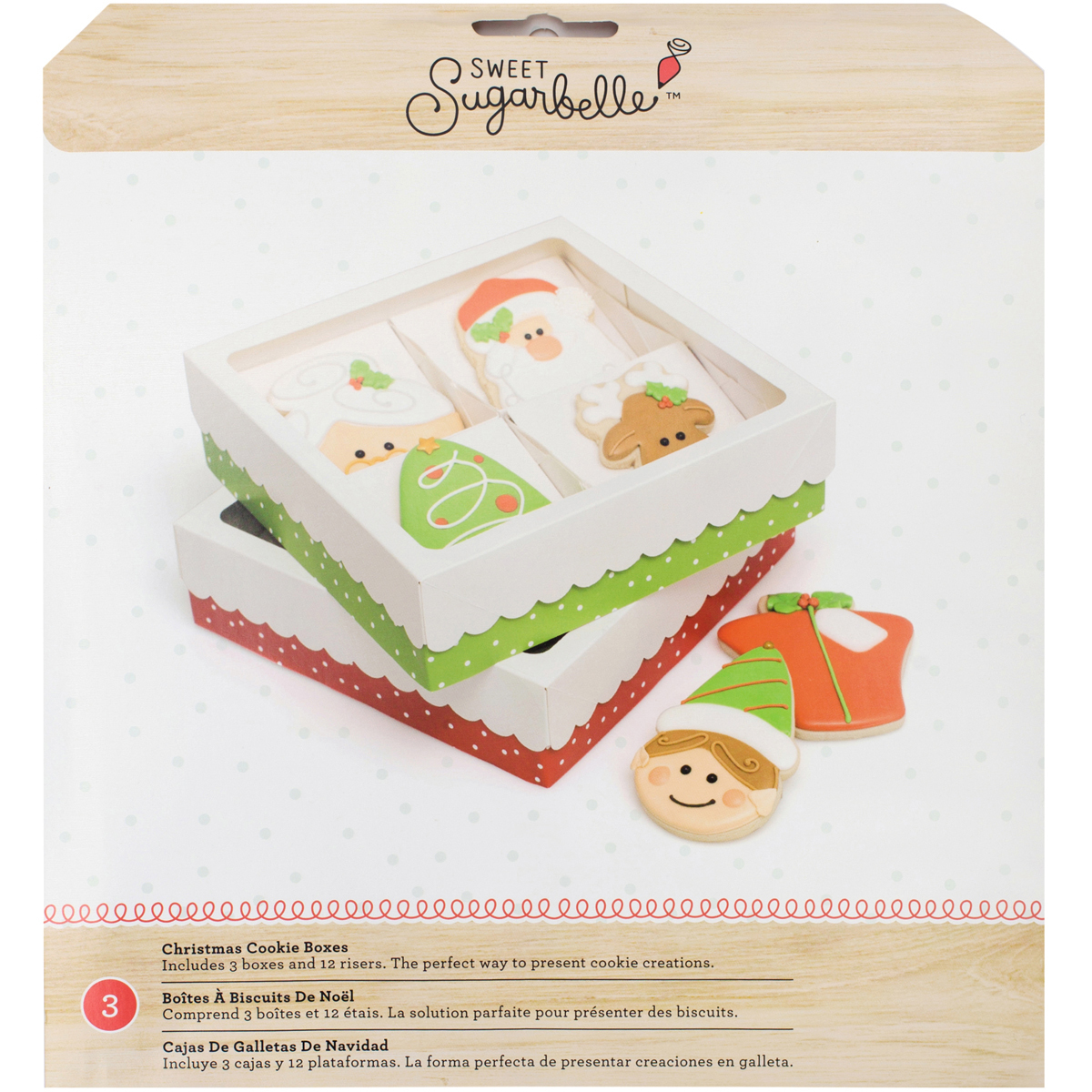 Sugar Belle Quad Cookie Box Holiday - $28.35