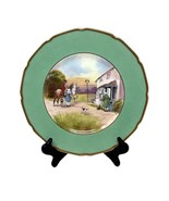 ATQ Fox Hunt Series Dinner Plate Royal Doulton Porcelain GREEN AND GOLD ... - £74.06 GBP