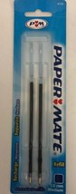 Paper Mate Flexgrip/Elite 2 PK Medium Blue Ballpoint Pen Refill Ink,#97124-RARE - £11.98 GBP