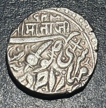 1293 AH/1876 AD British India Jodhpur AR Silver Rupee Queen Victoria ERR... - $123.75