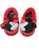 MINNIE MOUSE Little Girls Size 9 - 10 Slippers House Shoes ~ Plush Minni... - $14.65
