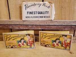 2 Vintage Broadway Imported Needle Assortment 19 Needles Made in Occupie... - $516.51 MXN