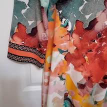 Calvin Klein Tunic Dress, size S, Multi-Colored Colorful Abstract Floral Design image 3