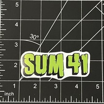 Sum 41 - Vinyl Sticker Green Canadian Rock Band Waterproof Durable Sunproof - $3.63