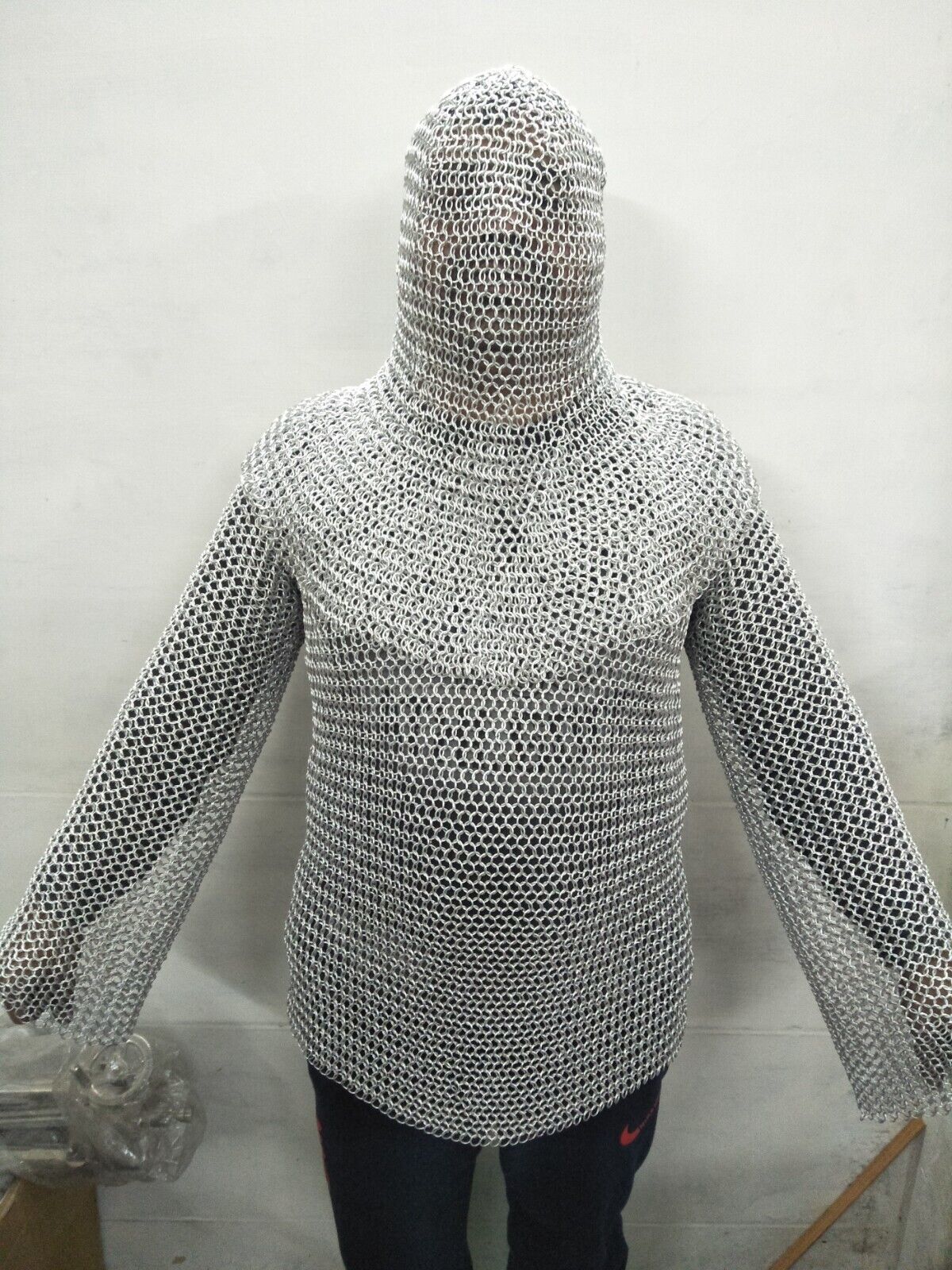Primary image for Chainmail Shirt, Coif, Chausses, Aluminium Butted Rings