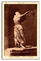 Winged Victory of Samothrace Statue Musee Du Louvre Paris UNP DB Postcard Z4 - £6.57 GBP