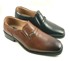 La Milano A1052 Leather Men&#39;s Dressy Slip On Shoes Choose Sz/ Color - $59.00