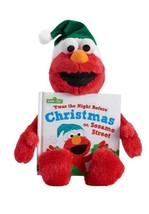 Twas The Night Before Christmas On Sesame Street Elmo Plush and Book Bundle  - $25.86